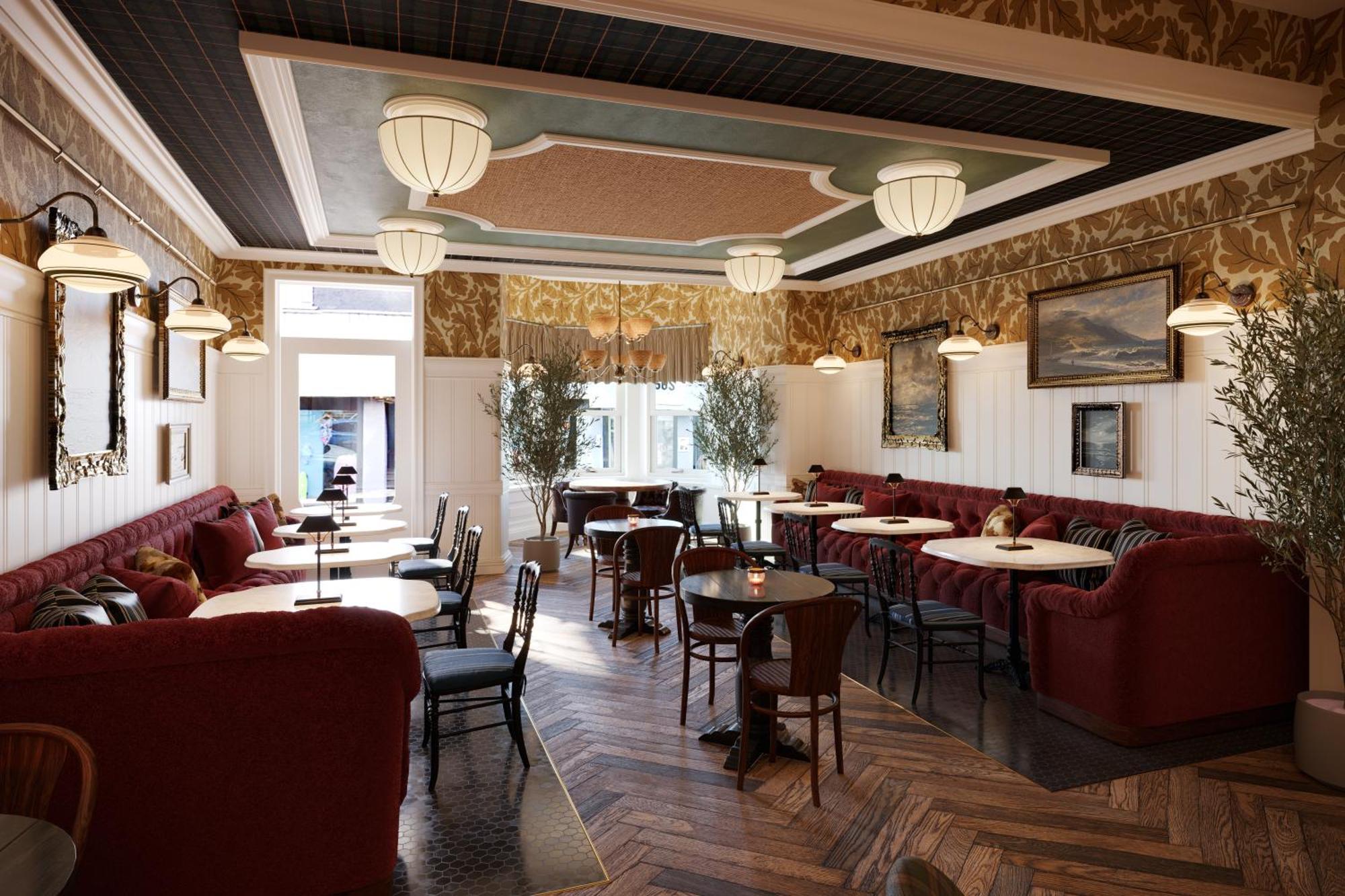 Portrush Adelphi Hotel Exterior foto Interior of the restaurant