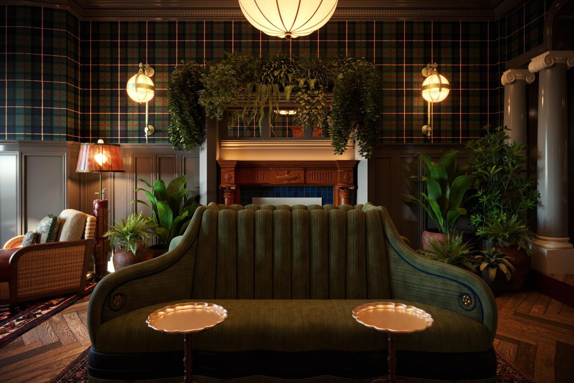 Portrush Adelphi Hotel Exterior foto The interior of the Green Room